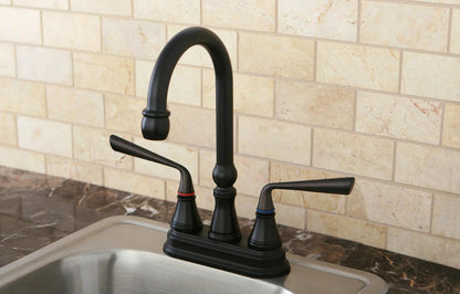 Silver Sage Two-Handle 2-Hole Deck Mount Bar Faucet