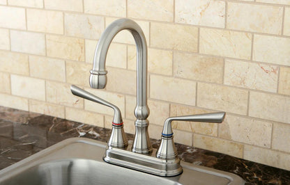 Silver Sage Two-Handle 2-Hole Deck Mount Bar Faucet