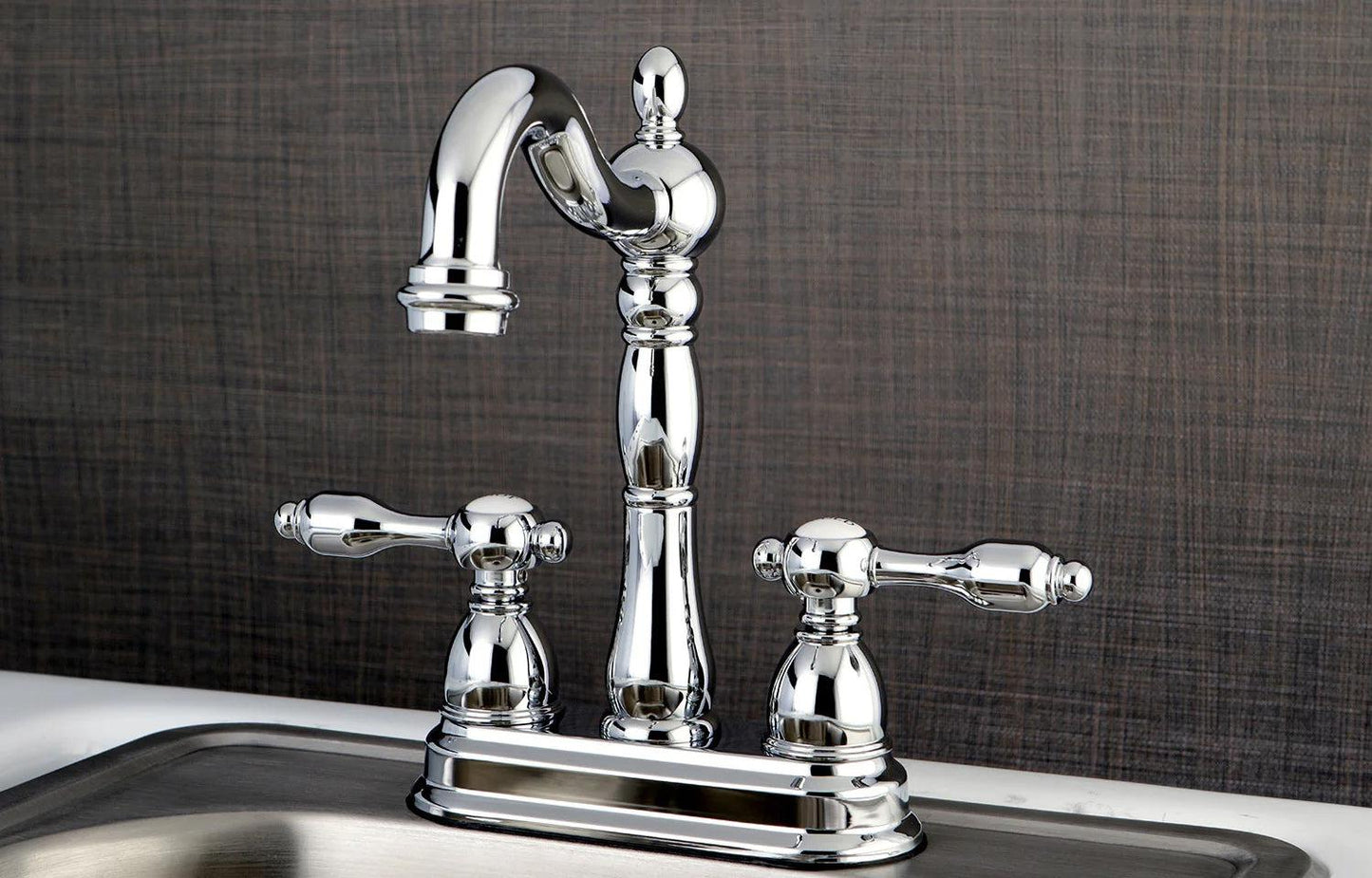 Tudor Two-Handle 2-Hole Deck Mount Bar Faucet