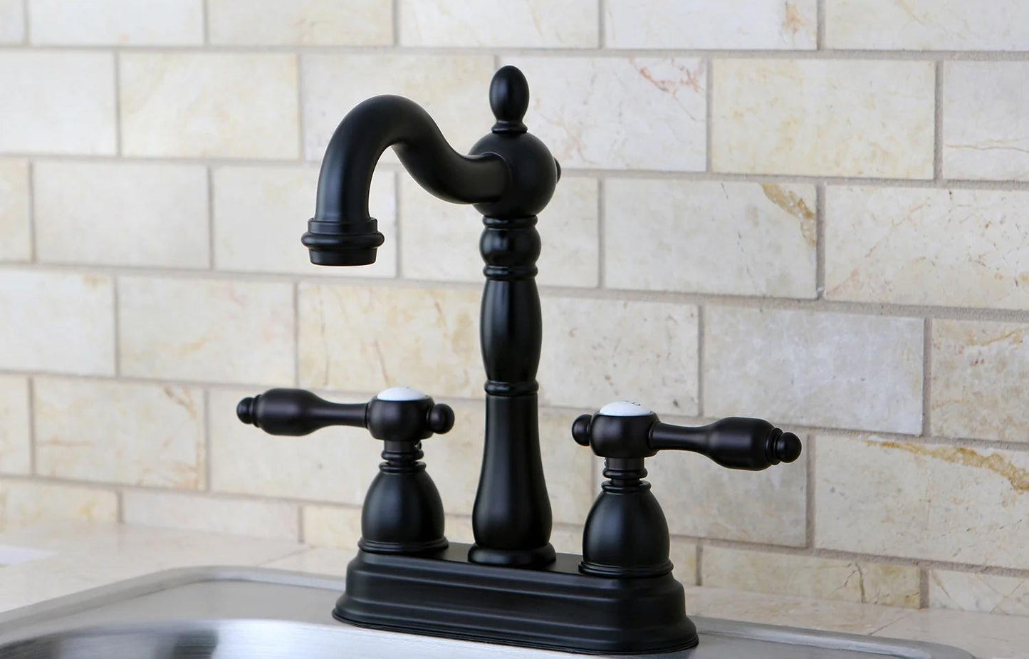 Tudor Two-Handle 2-Hole Deck Mount Bar Faucet