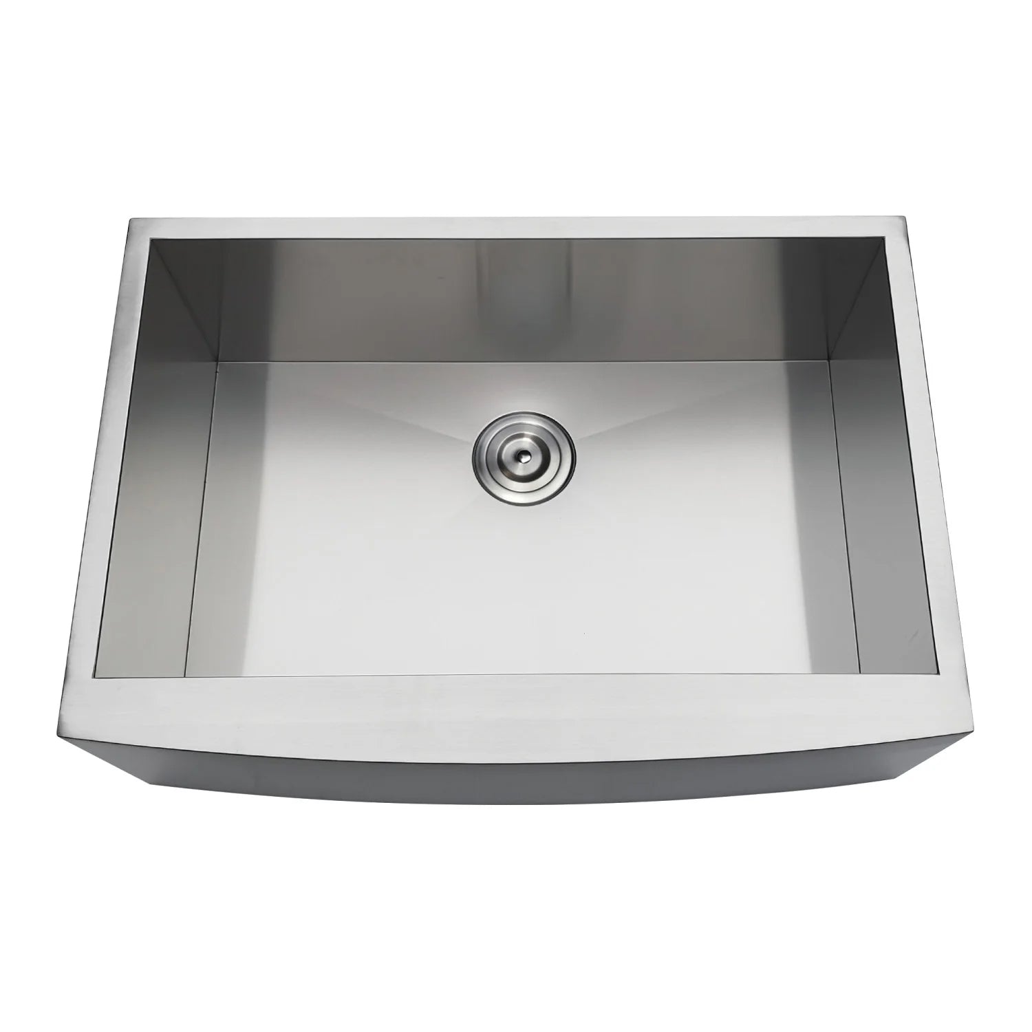 Uptowne 30" x 21" x 10-1/4" Stainless Steel Apron-Front Single Bowl Undermount Farmhouse Kitchen Sink