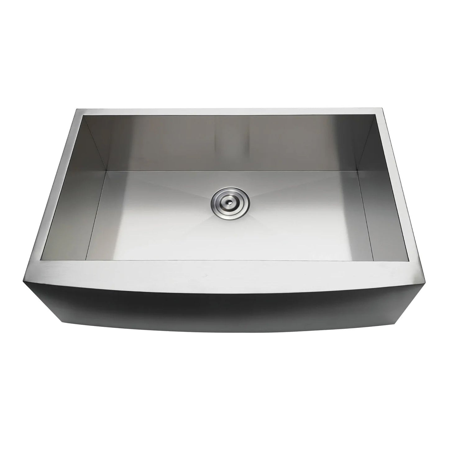 Uptowne 33" x 21-1/4" x 10-1/4" Stainless Steel Apron-Front Single Bowl Undermount Farmhouse Kitchen Sink