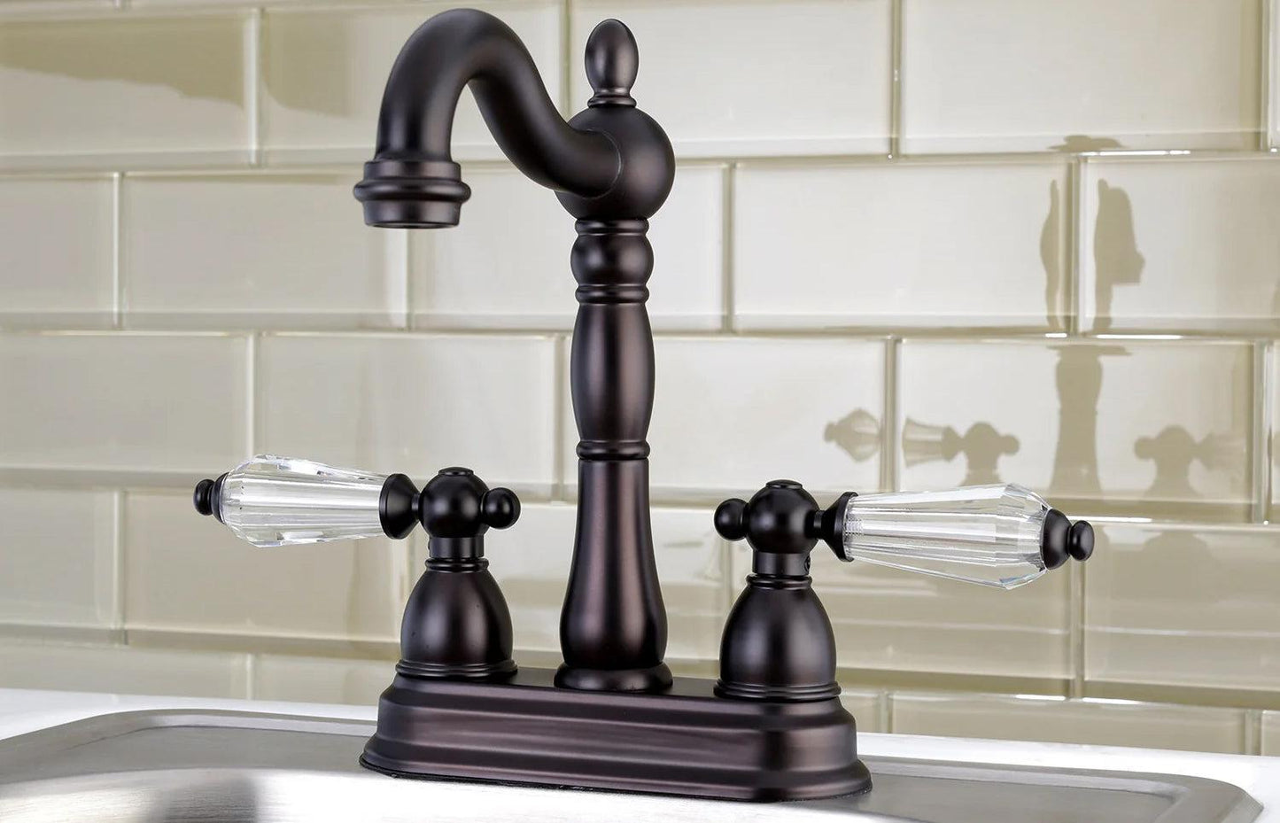 Wilshire Two-Handle 2-Hole Deck Mount Bar Faucet