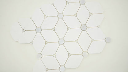MSI Cecily Grigio 11.5" x 11.75" Polished Marble Mosaic Tile