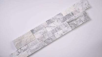 MSI Surfaces Arabescato Carrara 6" x 24" Marble Stacked Stone