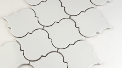 MSI Whisper White 13" x 13" Glossy Ceramic Mosaic Tile