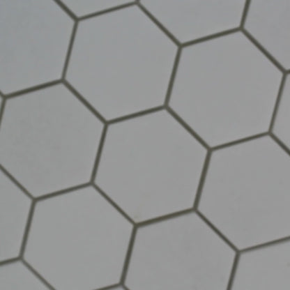 ET Hexagon Thassos Polished (2" x 2" pieces) 11.75" x 12" Marble Mosaic Tile
