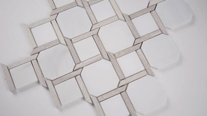 MSI Marbella Lynx 12" x 12" Polished Marble Mosaic Tile